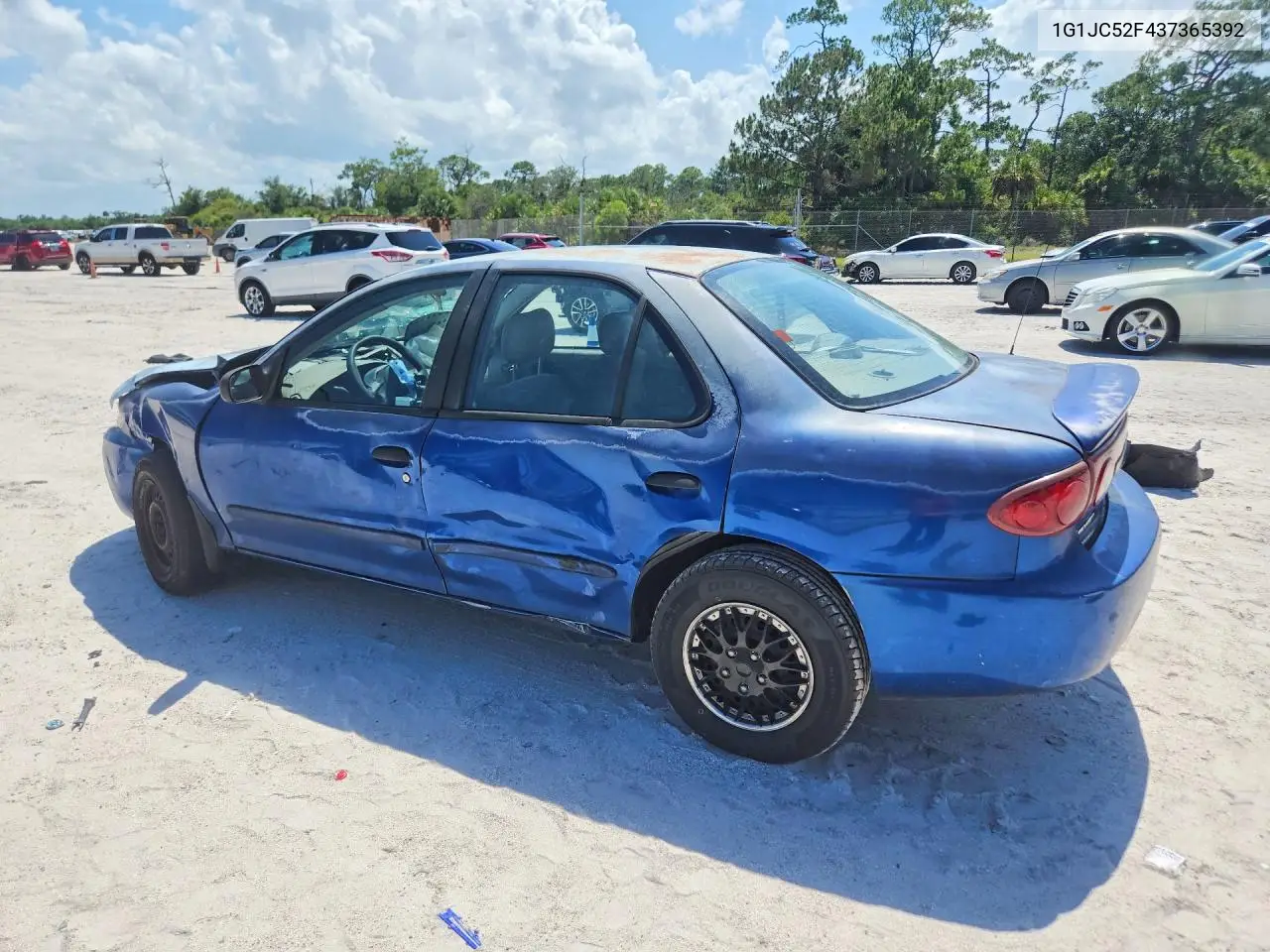 2003 Chevrolet Cavalier VIN: 1G1JC52F437365392 Lot: 62045156