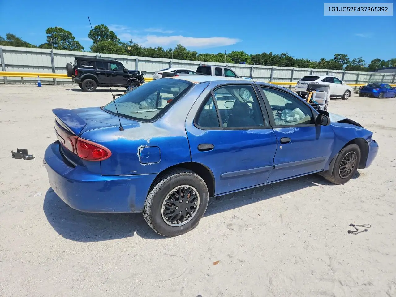 2003 Chevrolet Cavalier VIN: 1G1JC52F437365392 Lot: 62045156