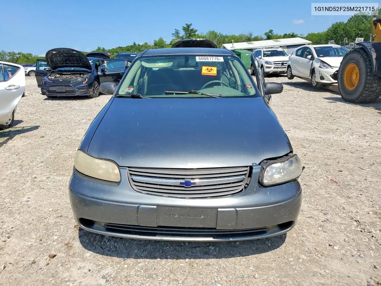 2005 Chevrolet Classic VIN: 1G1ND52F25M221715 Lot: 60081776