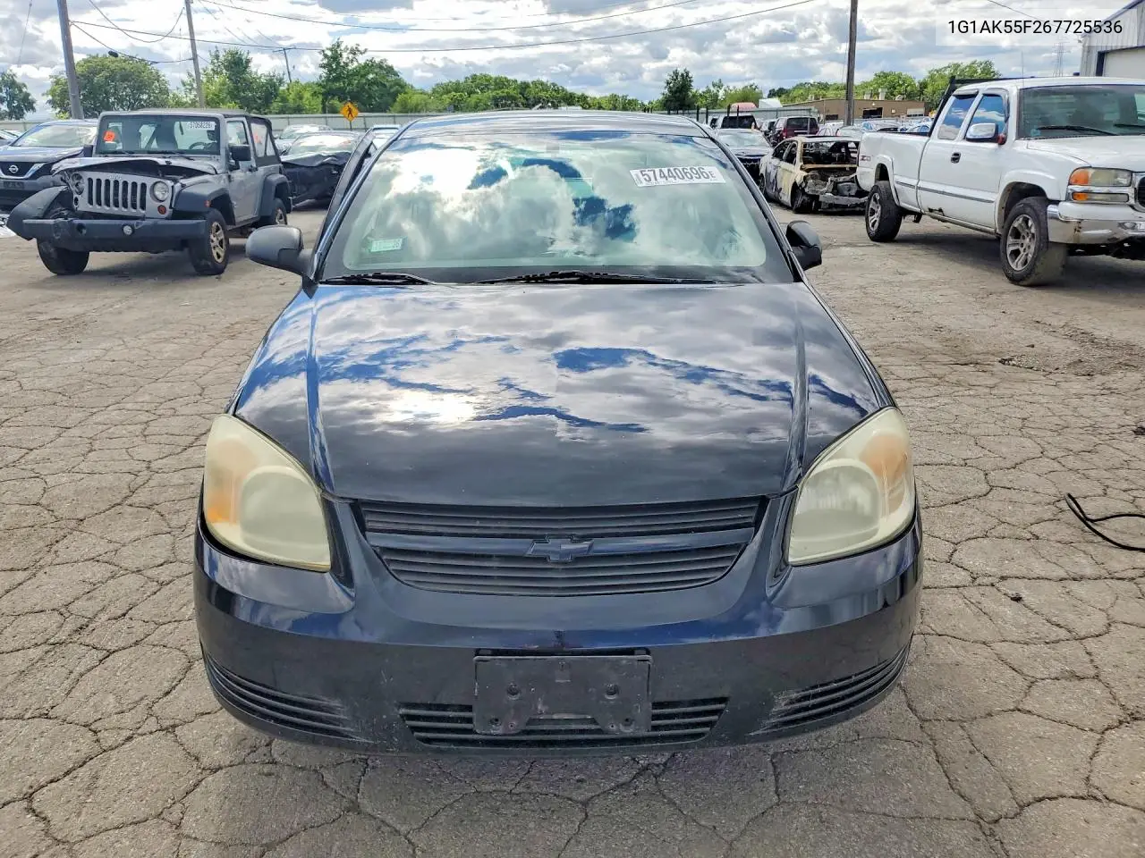 2006 Chevrolet Cobalt Ls VIN: 1G1AK55F267725536 Lot: 57440696