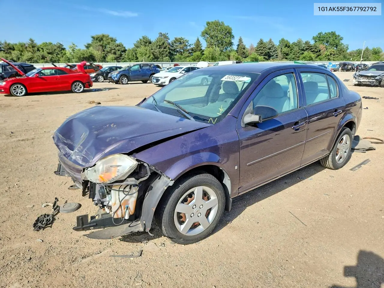 2006 Chevrolet Cobalt Ls VIN: 1G1AK55F367792792 Lot: 59352166
