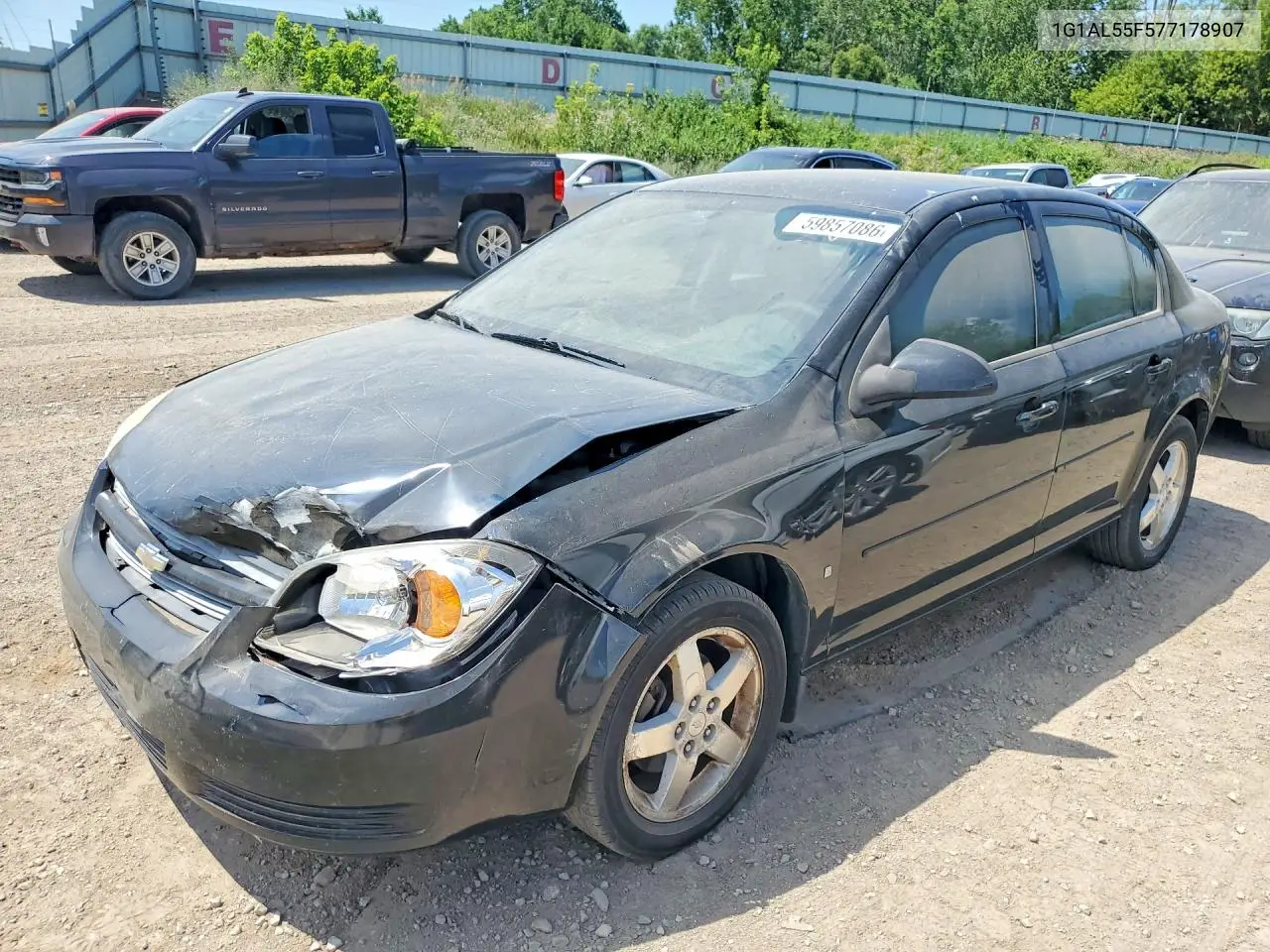 2007 Chevrolet Cobalt Lt VIN: 1G1AL55F577178907 Lot: 59857086