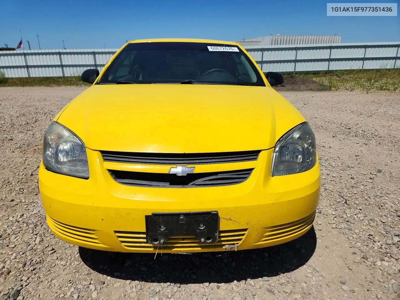2007 Chevrolet Cobalt Ls VIN: 1G1AK15F977351436 Lot: 60672676