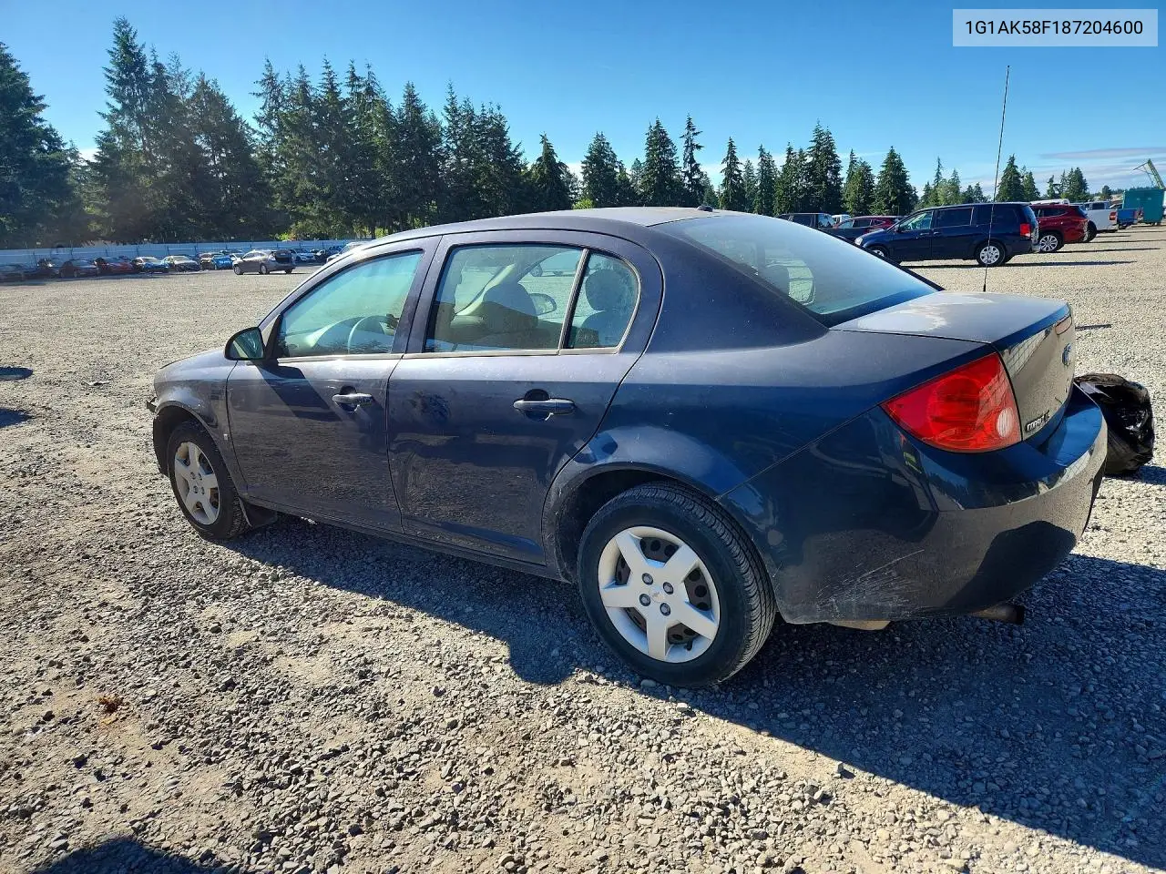 2008 Chevrolet Cobalt Ls VIN: 1G1AK58F187204600 Lot: 57433536