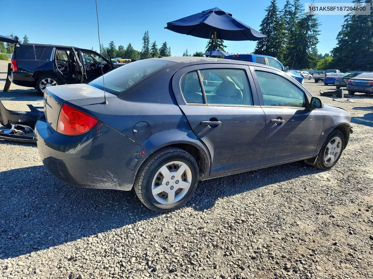 2008 Chevrolet Cobalt Ls VIN: 1G1AK58F187204600 Lot: 57433536