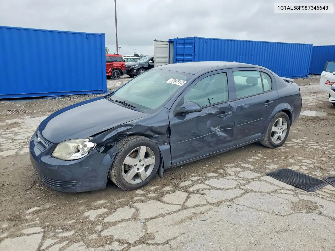 2008 Chevrolet Cobalt Lt VIN: 1G1AL58F987346643 Lot: 57845146