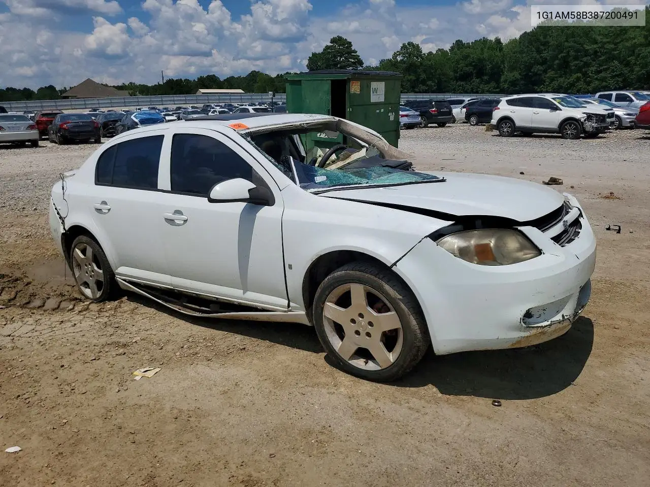 2008 Chevrolet Cobalt Sport VIN: 1G1AM58B387200491 Lot: 59677756