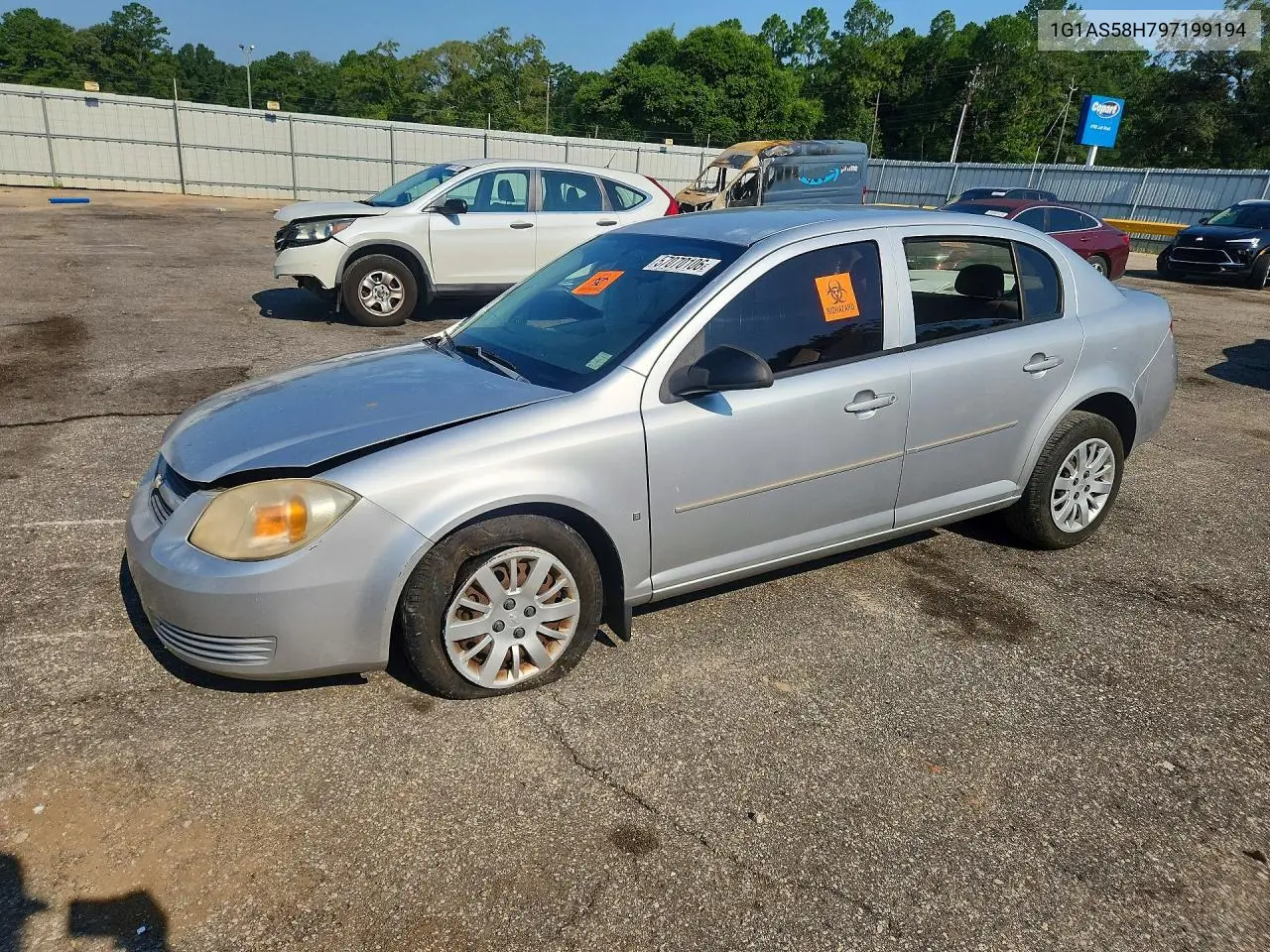 2009 Chevrolet Cobalt Ls VIN: 1G1AS58H797199194 Lot: 57070106