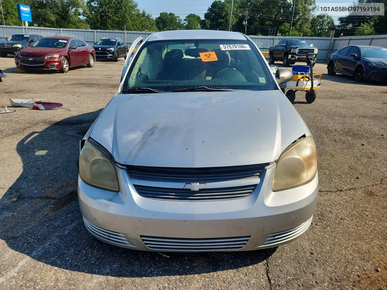 2009 Chevrolet Cobalt Ls VIN: 1G1AS58H797199194 Lot: 57070106