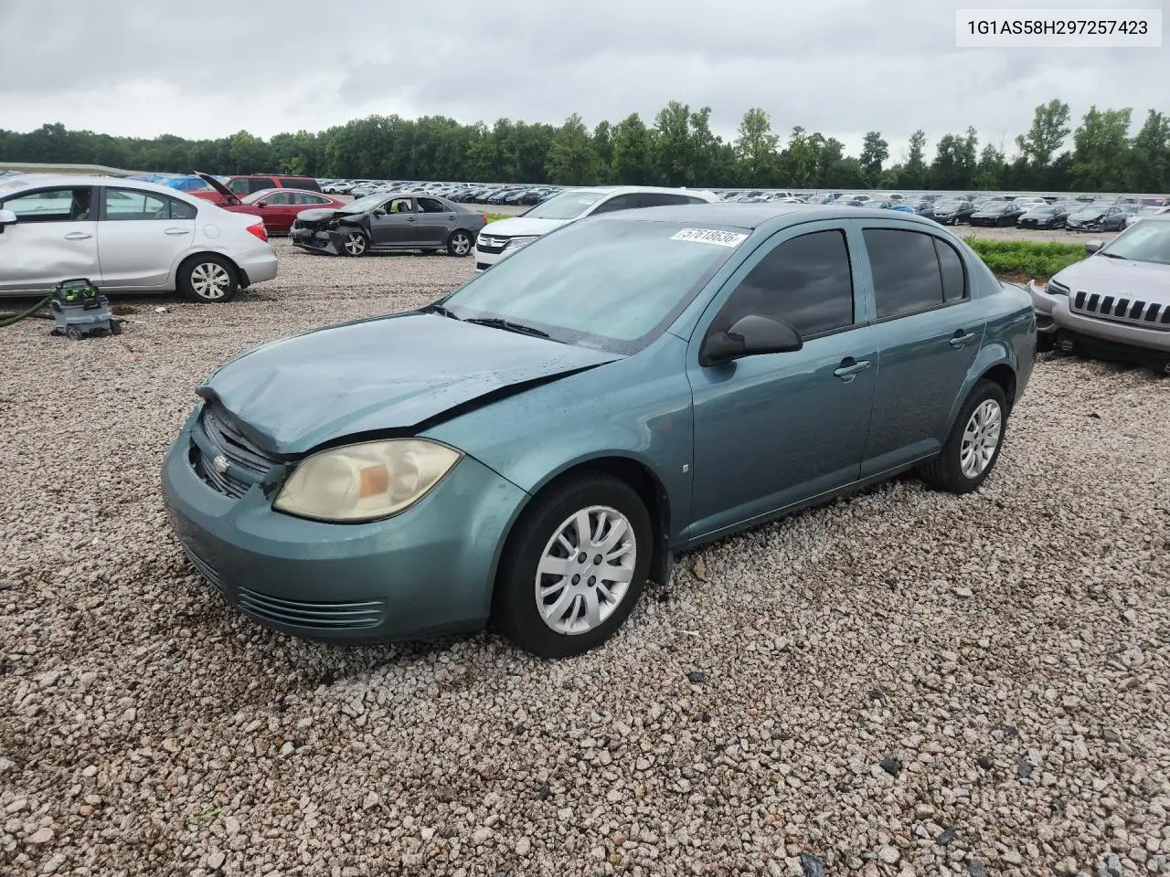 2009 Chevrolet Cobalt Ls VIN: 1G1AS58H297257423 Lot: 57618636