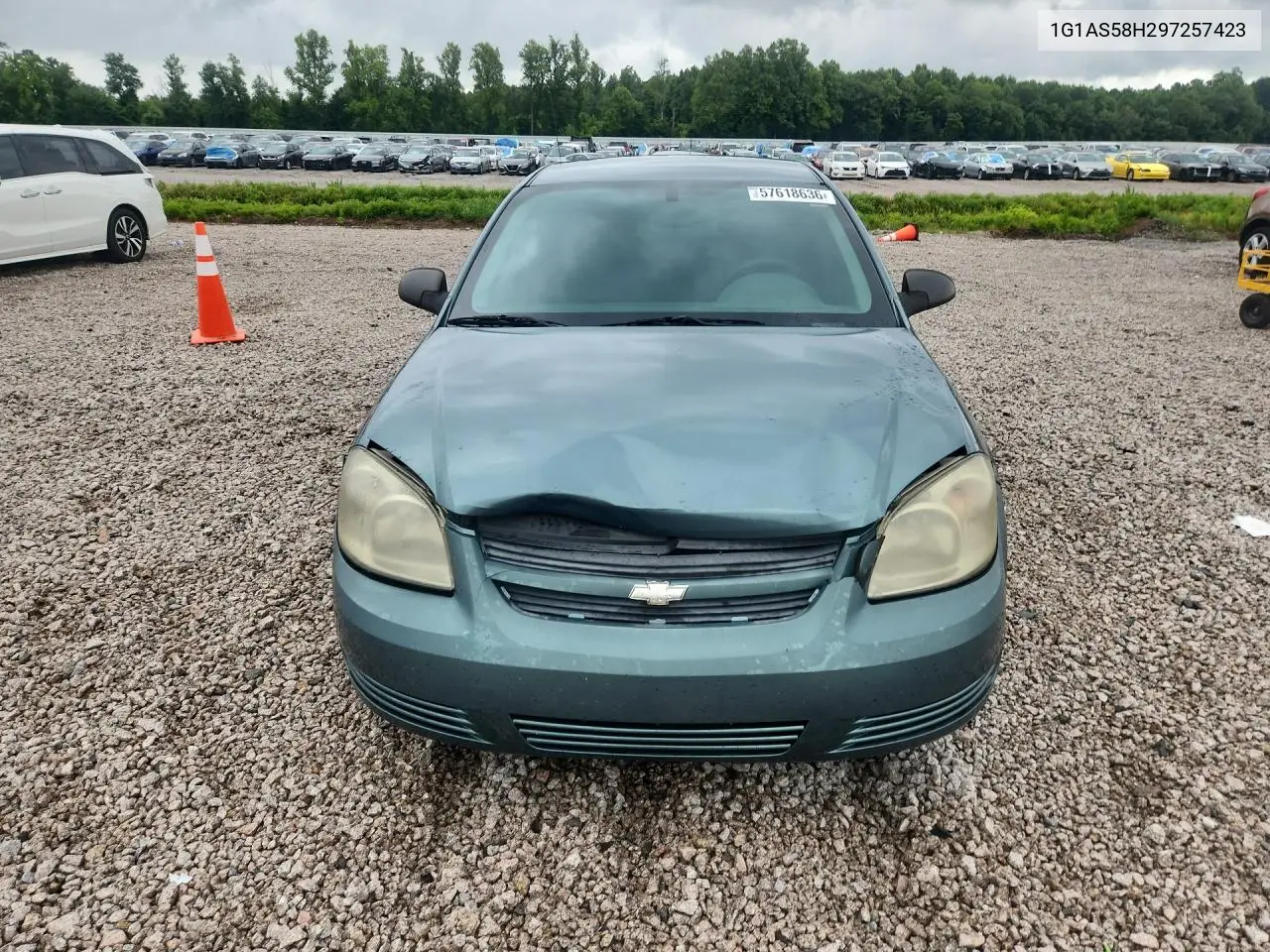 2009 Chevrolet Cobalt Ls VIN: 1G1AS58H297257423 Lot: 57618636