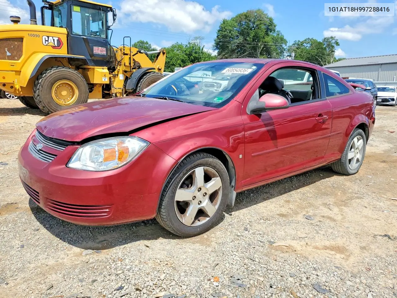 2009 Chevrolet Cobalt Lt VIN: 1G1AT18H997288416 Lot: 60854936