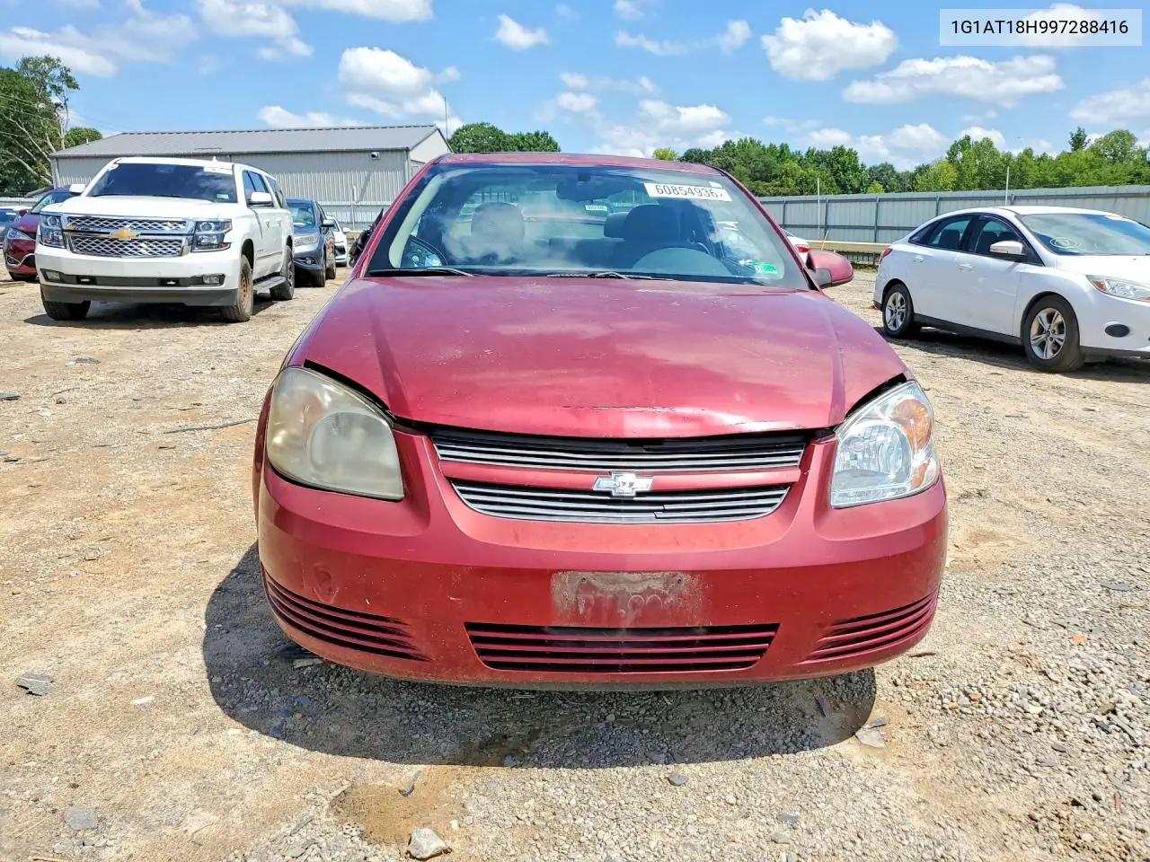 2009 Chevrolet Cobalt Lt VIN: 1G1AT18H997288416 Lot: 60854936