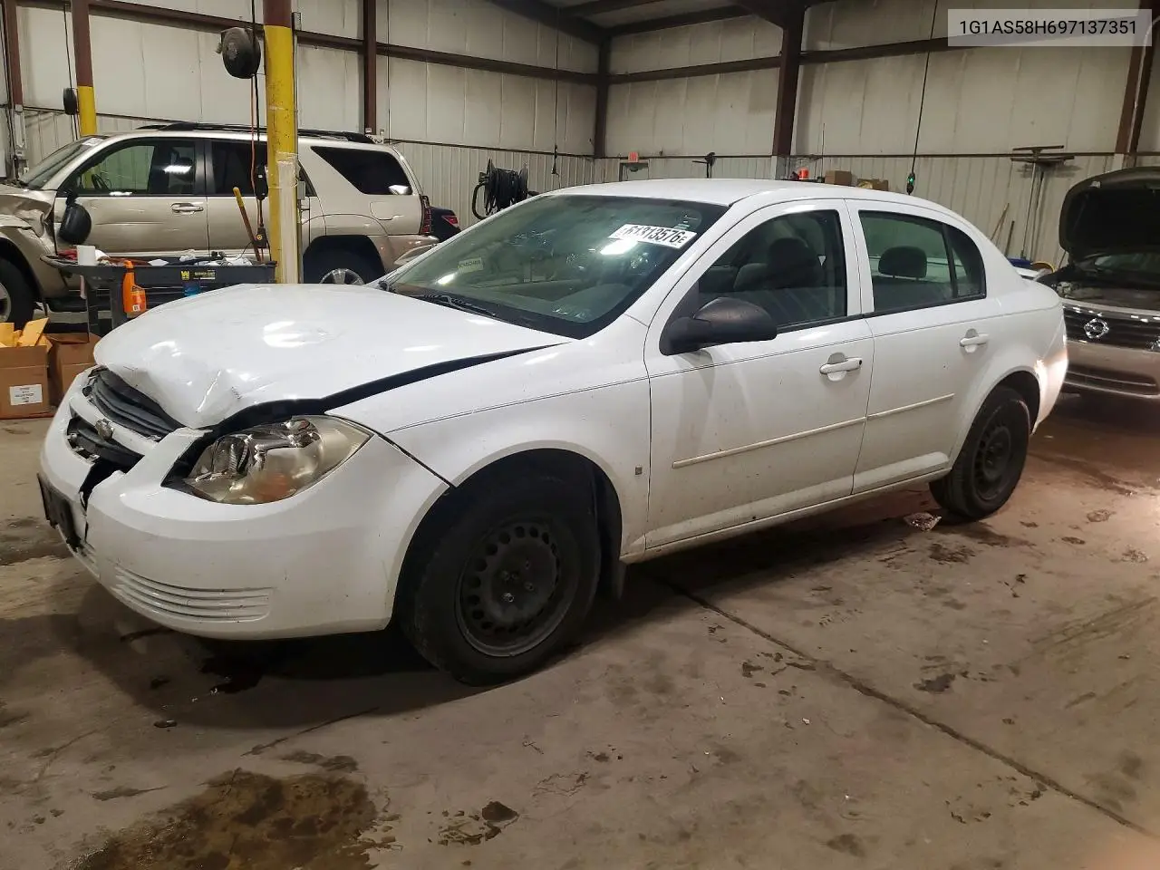 2009 Chevrolet Cobalt Ls VIN: 1G1AS58H697137351 Lot: 61313576
