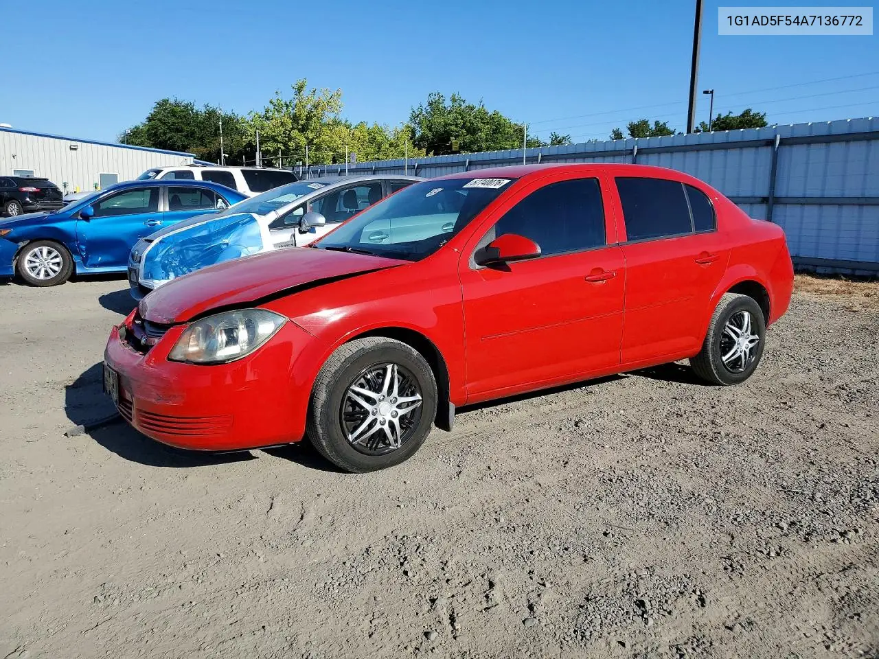 2010 Chevrolet Cobalt 1Lt VIN: 1G1AD5F54A7136772 Lot: 57740076