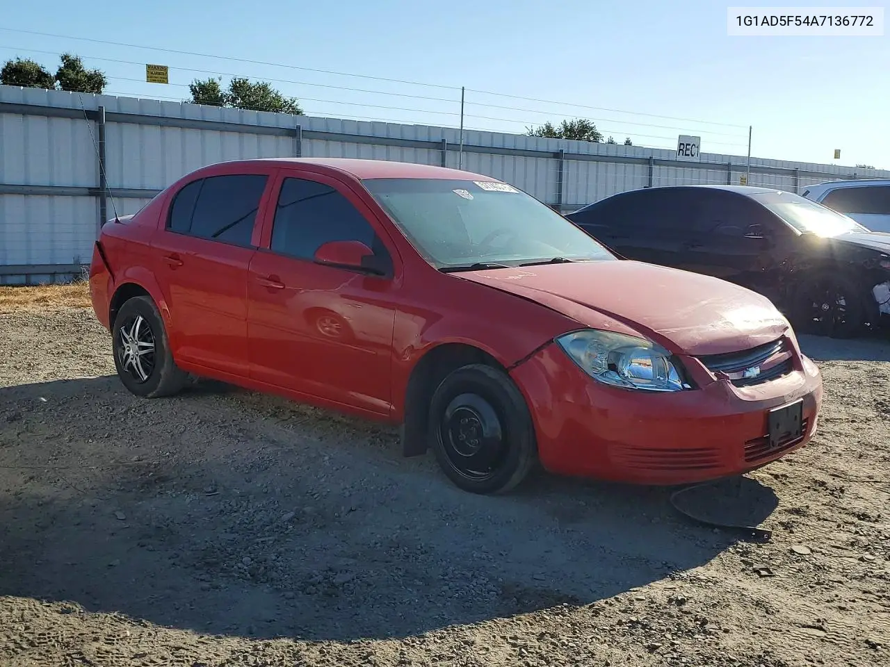 2010 Chevrolet Cobalt 1Lt VIN: 1G1AD5F54A7136772 Lot: 57740076