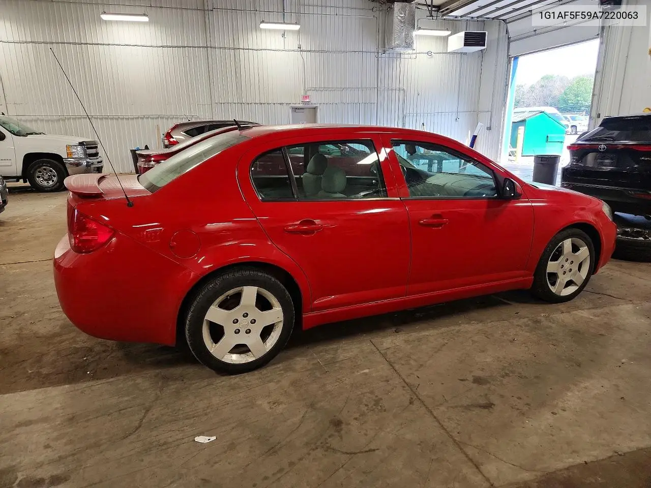 2010 Chevrolet Cobalt 2Lt VIN: 1G1AF5F59A7220063 Lot: 58992226
