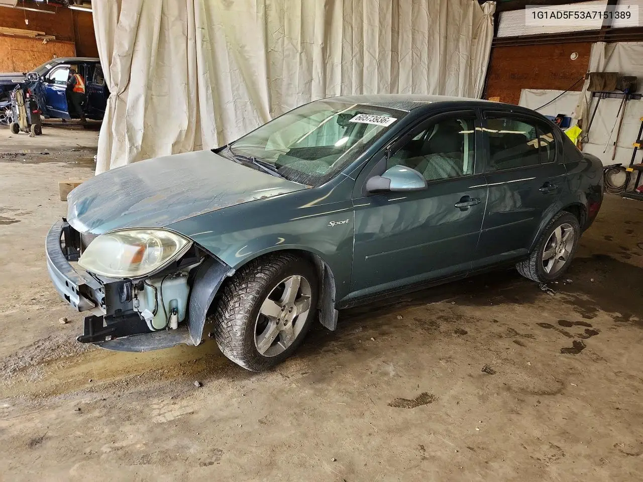 2010 Chevrolet Cobalt 1Lt VIN: 1G1AD5F53A7151389 Lot: 60573936