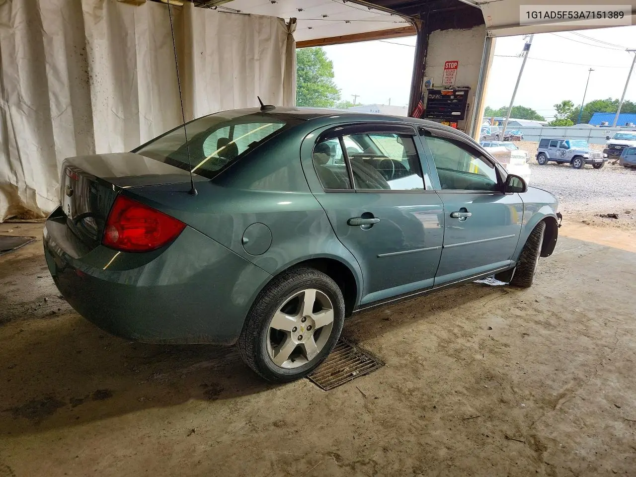 2010 Chevrolet Cobalt 1Lt VIN: 1G1AD5F53A7151389 Lot: 60573936