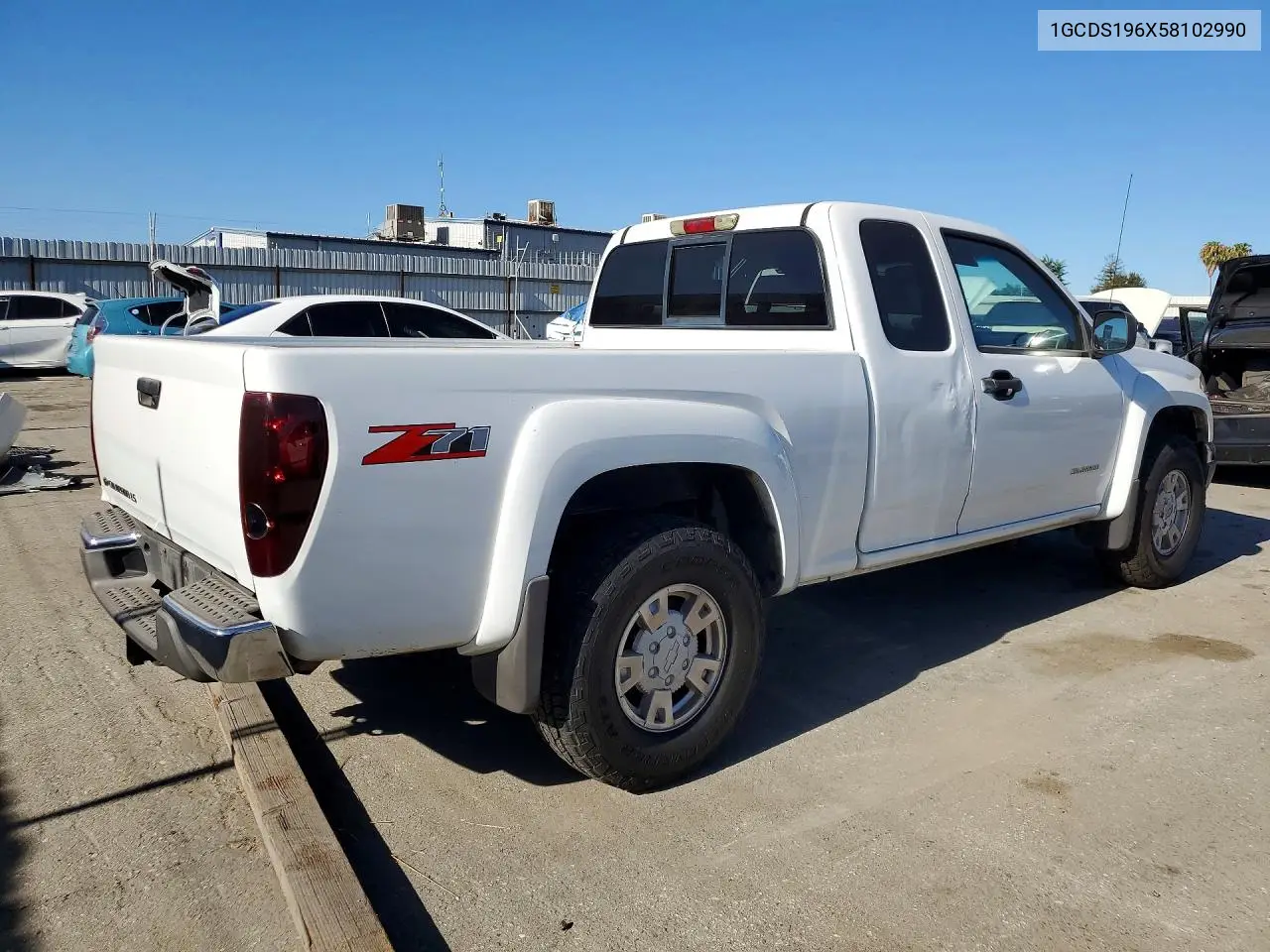 2005 Chevrolet Colorado VIN: 1GCDS196X58102990 Lot: 61386886