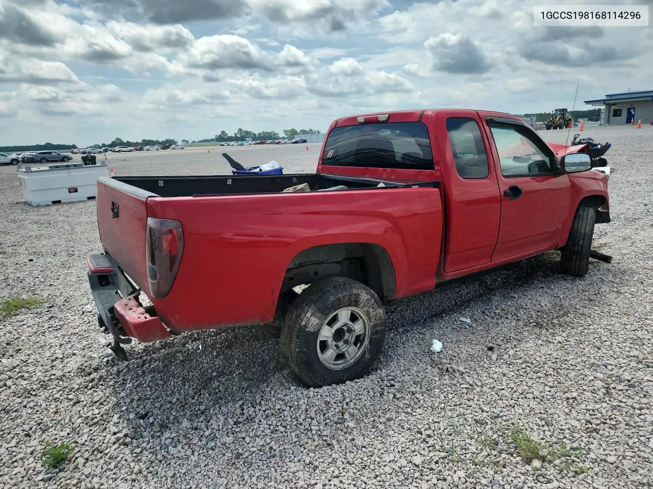 2006 Chevrolet Colorado VIN: 1GCCS198168114296 Lot: 61444406