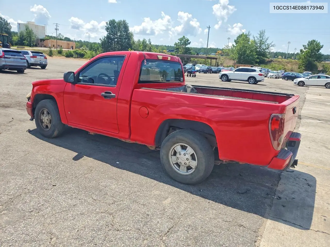 2008 Chevrolet Colorado VIN: 1GCCS14E088173940 Lot: 61427376
