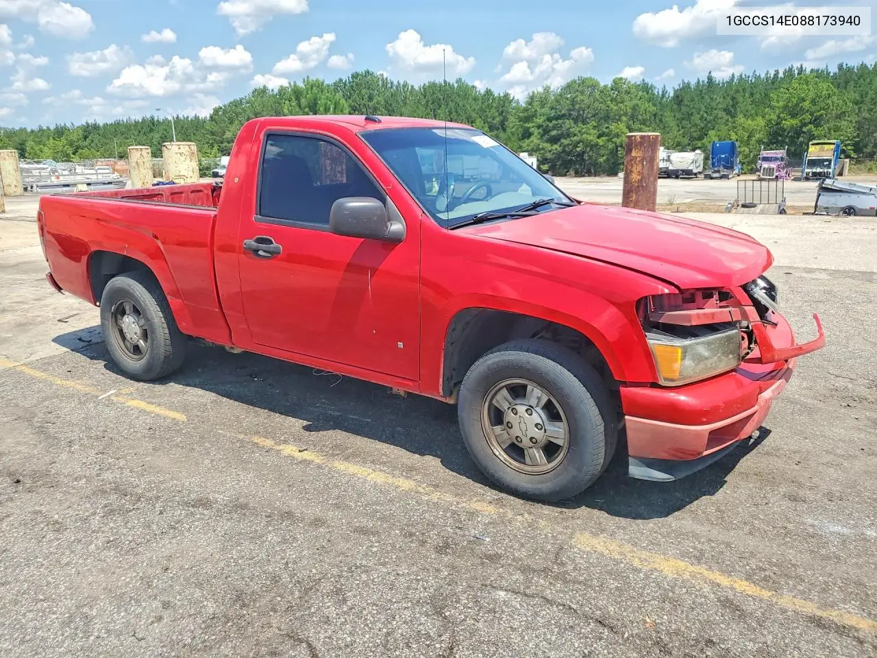 2008 Chevrolet Colorado VIN: 1GCCS14E088173940 Lot: 61427376