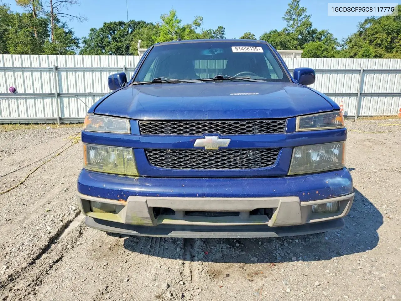 2012 Chevrolet Colorado Lt VIN: 1GCDSCF95C8117775 Lot: 61496136
