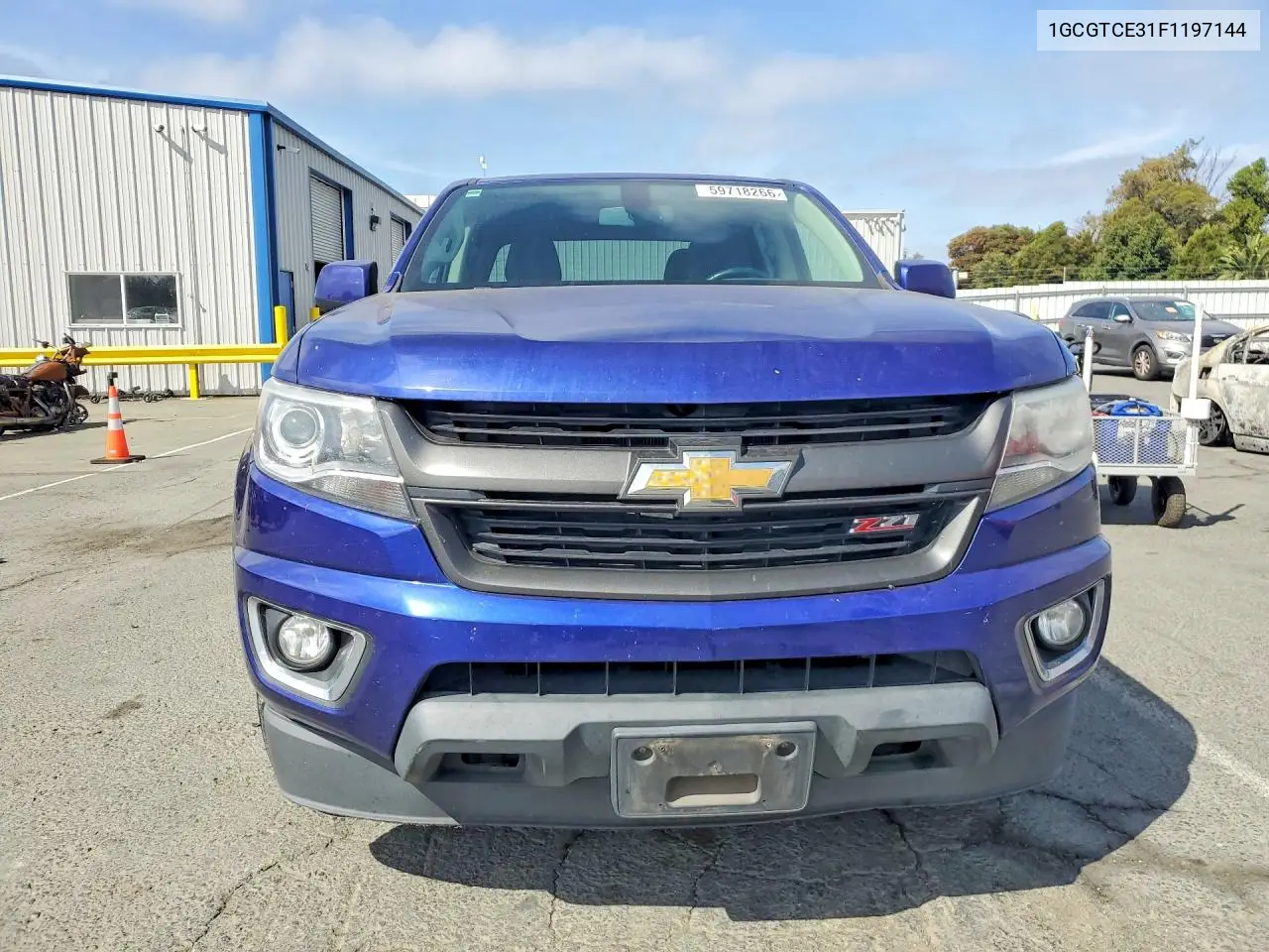 2015 Chevrolet Colorado Z71 VIN: 1GCGTCE31F1197144 Lot: 59718266