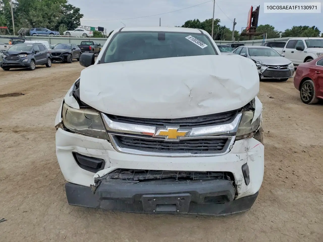 2015 Chevrolet Colorado VIN: 1GCGSAEA1F1130971 Lot: 61003896