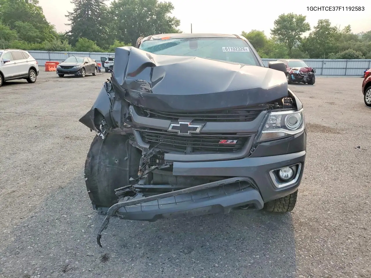 2015 Chevrolet Colorado Z71 VIN: 1GCHTCE37F1192583 Lot: 61102326