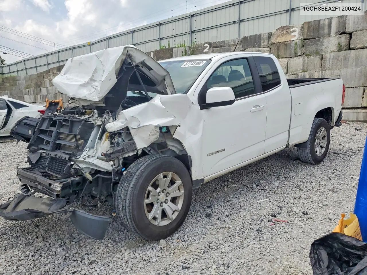 2015 Chevrolet Colorado Lt VIN: 1GCHSBEA2F1200424 Lot: 61943186