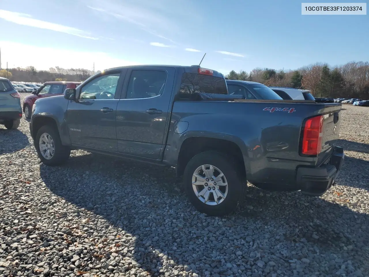 1GCGTBE33F1203374 2015 Chevrolet Colorado Lt