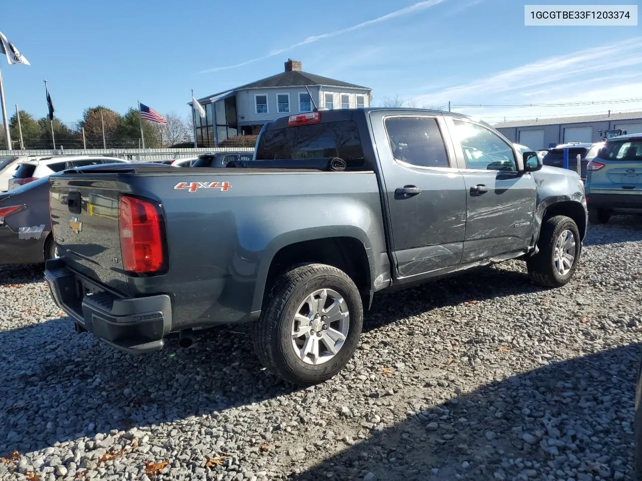 1GCGTBE33F1203374 2015 Chevrolet Colorado Lt