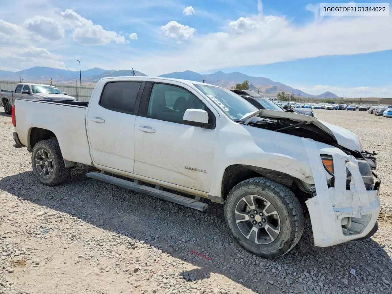 2016 Chevrolet Colorado Z71 VIN: 1GCGTDE31G1344022 Lot: 61443976