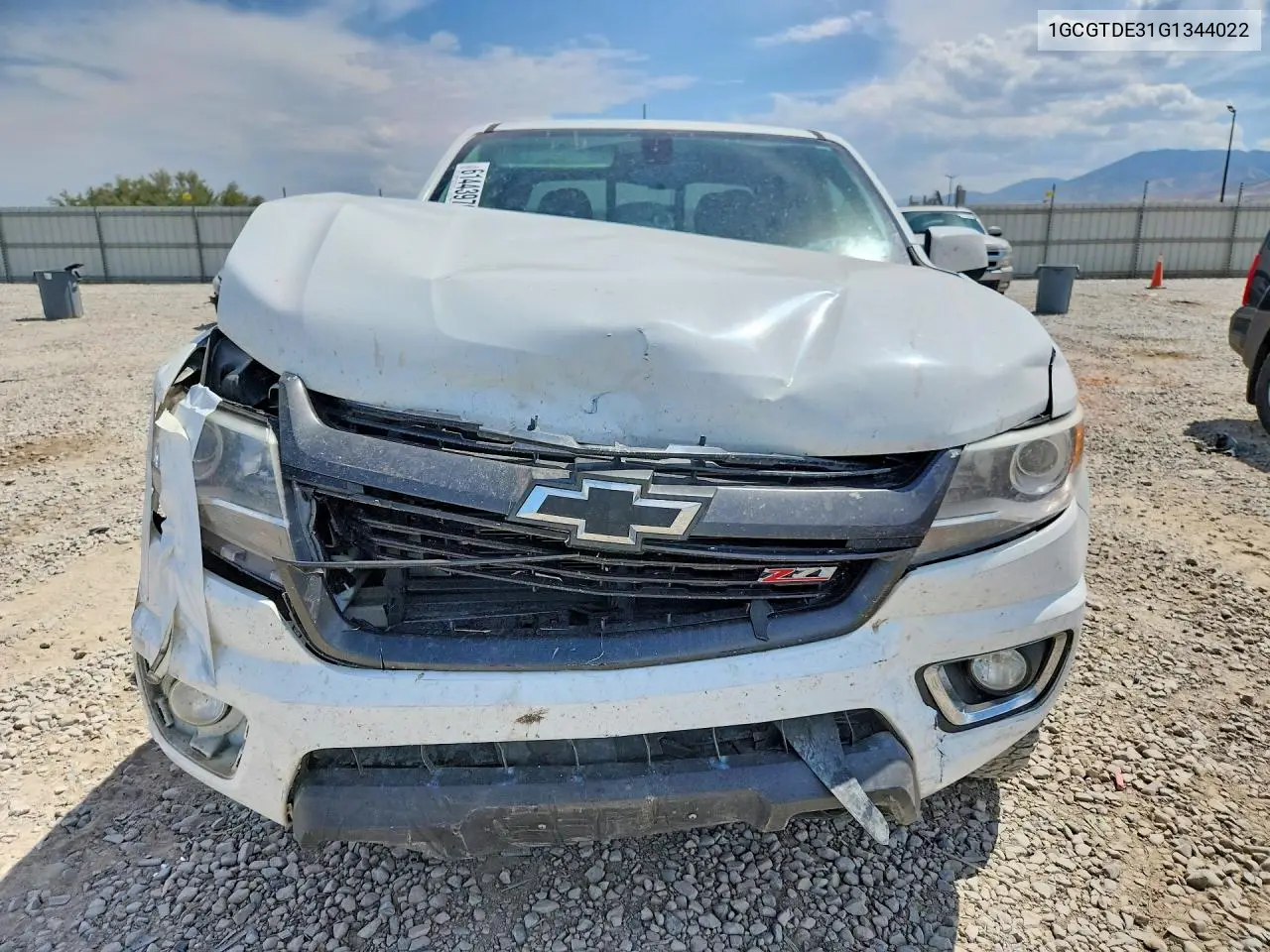 2016 Chevrolet Colorado Z71 VIN: 1GCGTDE31G1344022 Lot: 61443976