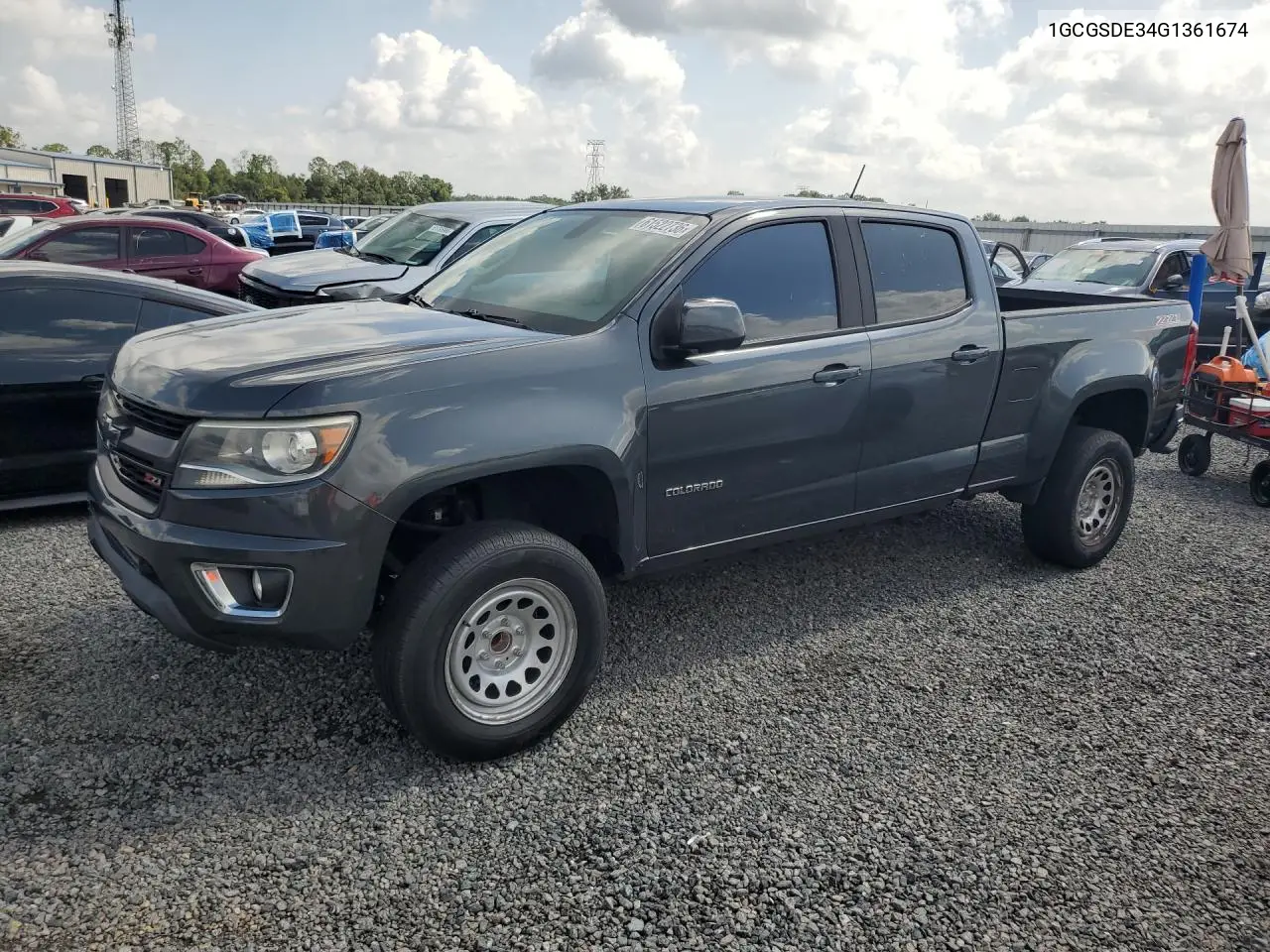 2016 Chevrolet Colorado Z71 VIN: 1GCGSDE34G1361674 Lot: 61522736