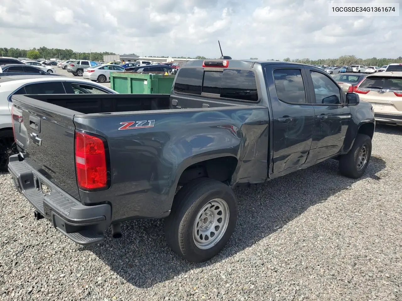 2016 Chevrolet Colorado Z71 VIN: 1GCGSDE34G1361674 Lot: 61522736