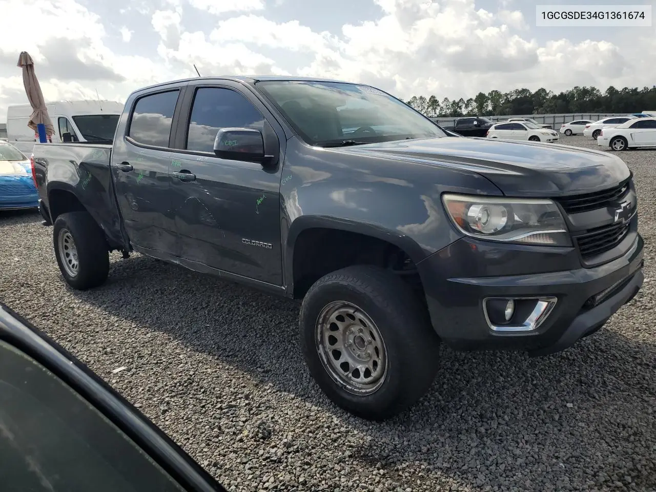 2016 Chevrolet Colorado Z71 VIN: 1GCGSDE34G1361674 Lot: 61522736