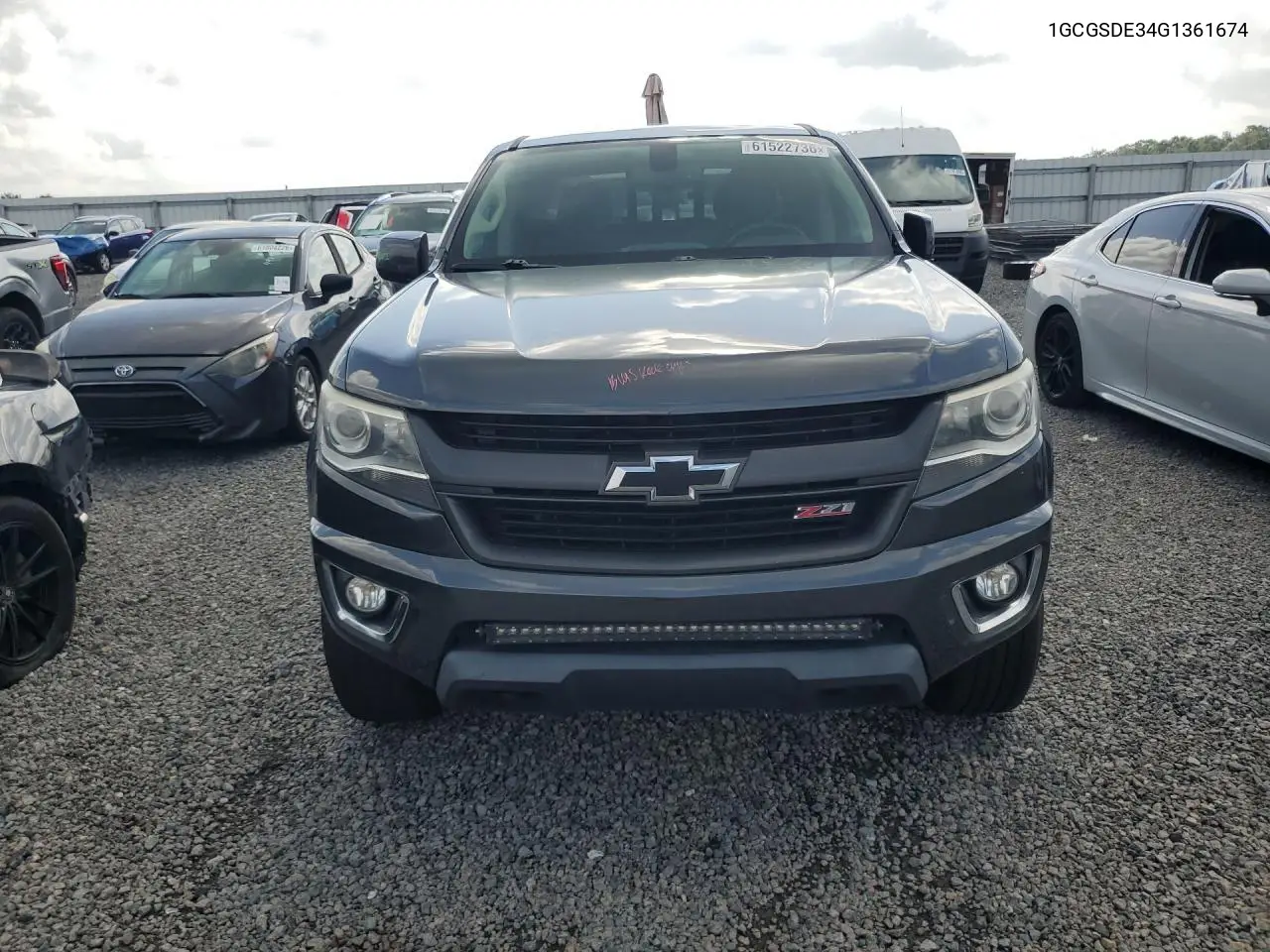 2016 Chevrolet Colorado Z71 VIN: 1GCGSDE34G1361674 Lot: 61522736