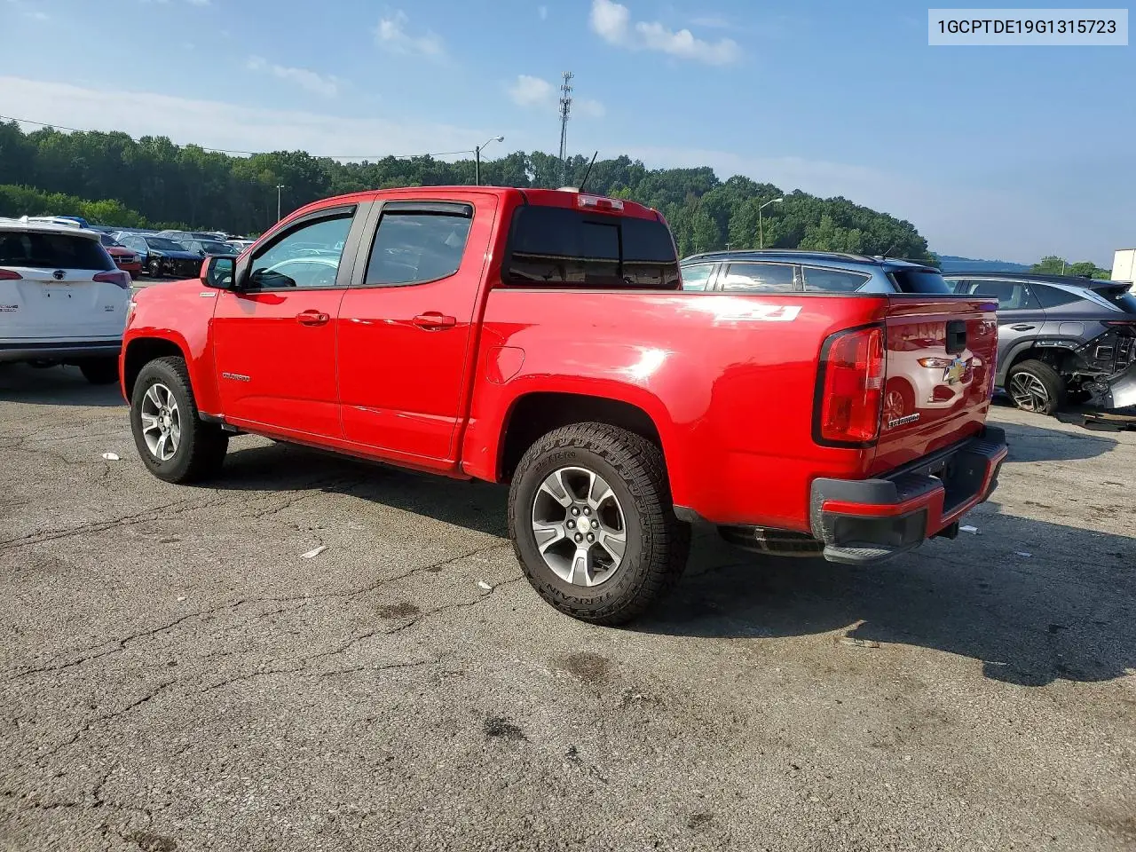 2016 Chevrolet Colorado Z71 VIN: 1GCPTDE19G1315723 Lot: 61543636
