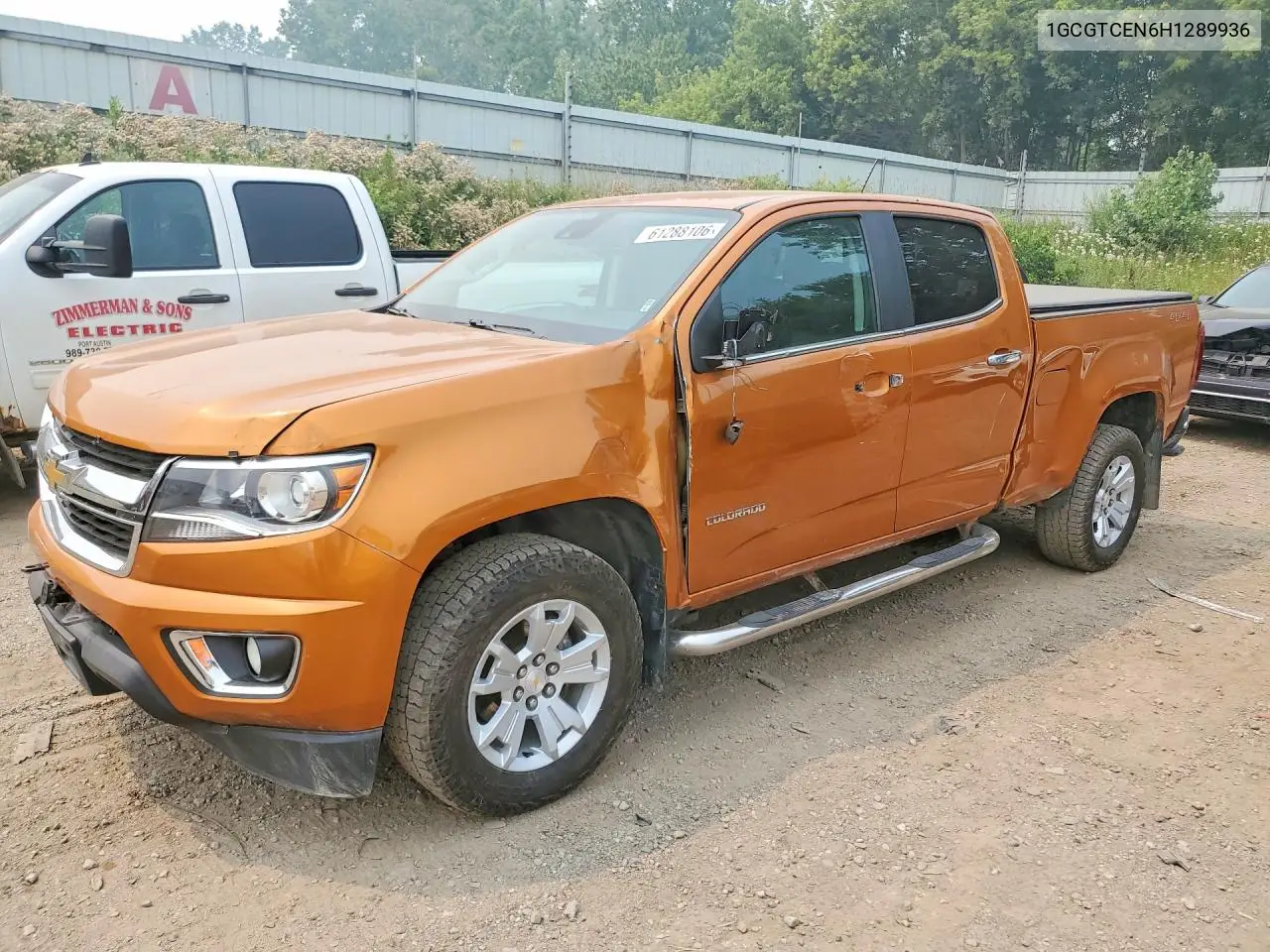 2017 Chevrolet Colorado Lt VIN: 1GCGTCEN6H1289936 Lot: 61288106