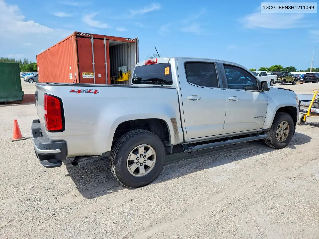 2017 Chevrolet Colorado VIN: 1GCGTBEN8H1211099 Lot: 61387486