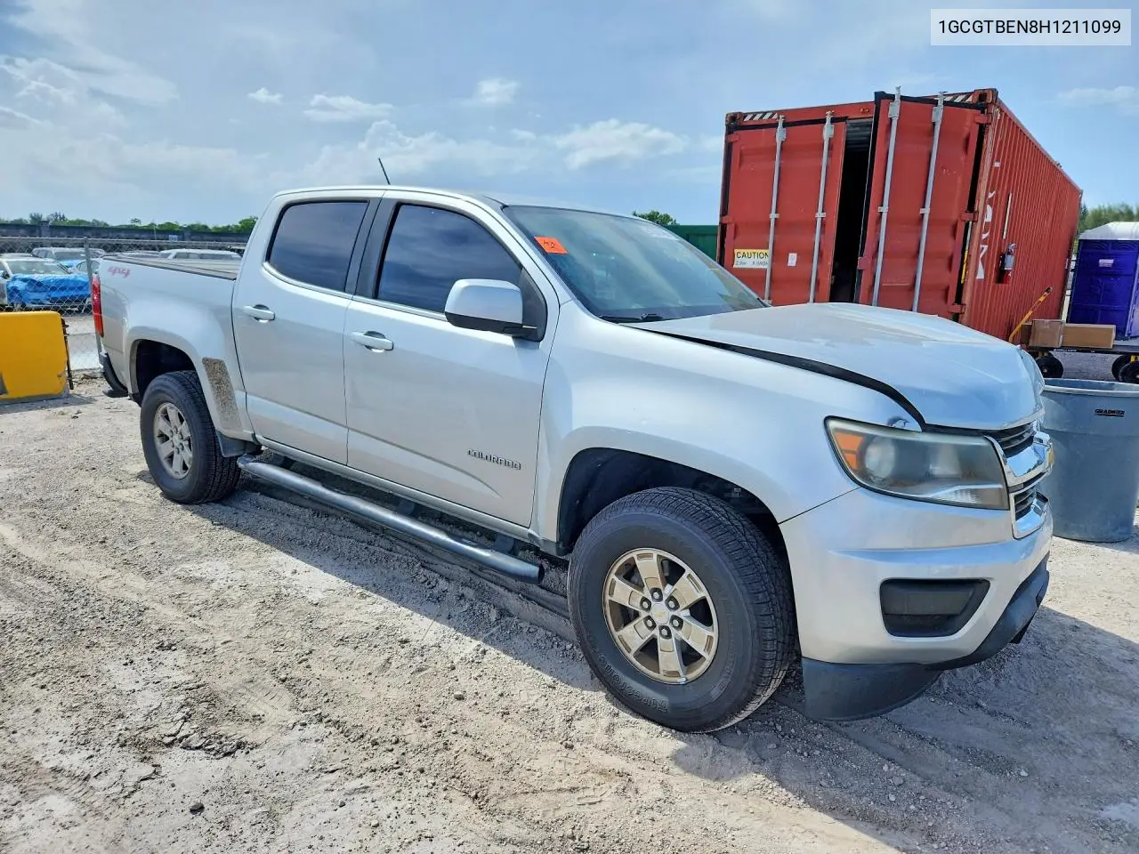 2017 Chevrolet Colorado VIN: 1GCGTBEN8H1211099 Lot: 61387486
