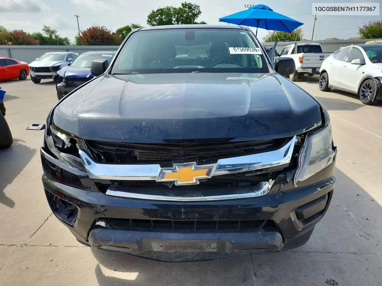 2017 Chevrolet Colorado VIN: 1GCGSBEN7H1177367 Lot: 61569036