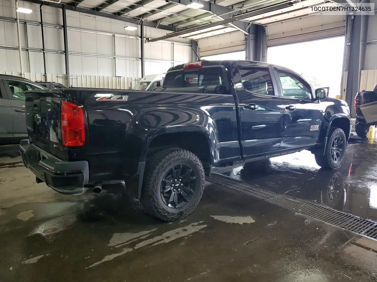2017 Chevrolet Colorado Z71 VIN: 1GCGTDEN7H1324635 Lot: 61683856