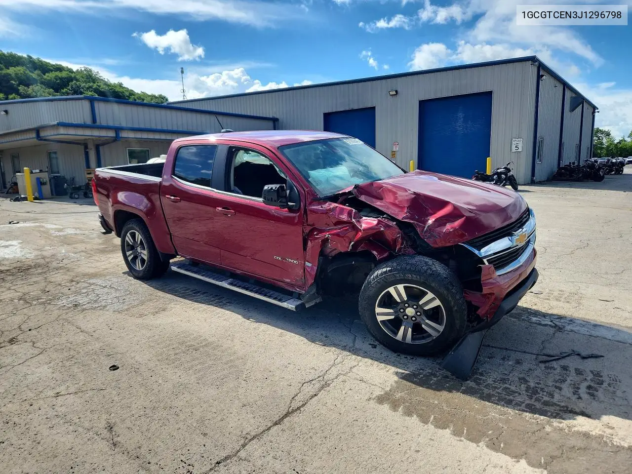 2018 Chevrolet Colorado Lt VIN: 1GCGTCEN3J1296798 Lot: 57703646