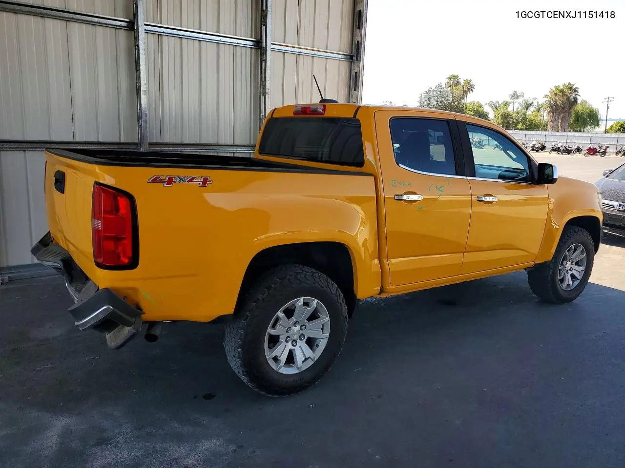 2018 Chevrolet Colorado Lt VIN: 1GCGTCENXJ1151418 Lot: 59738416