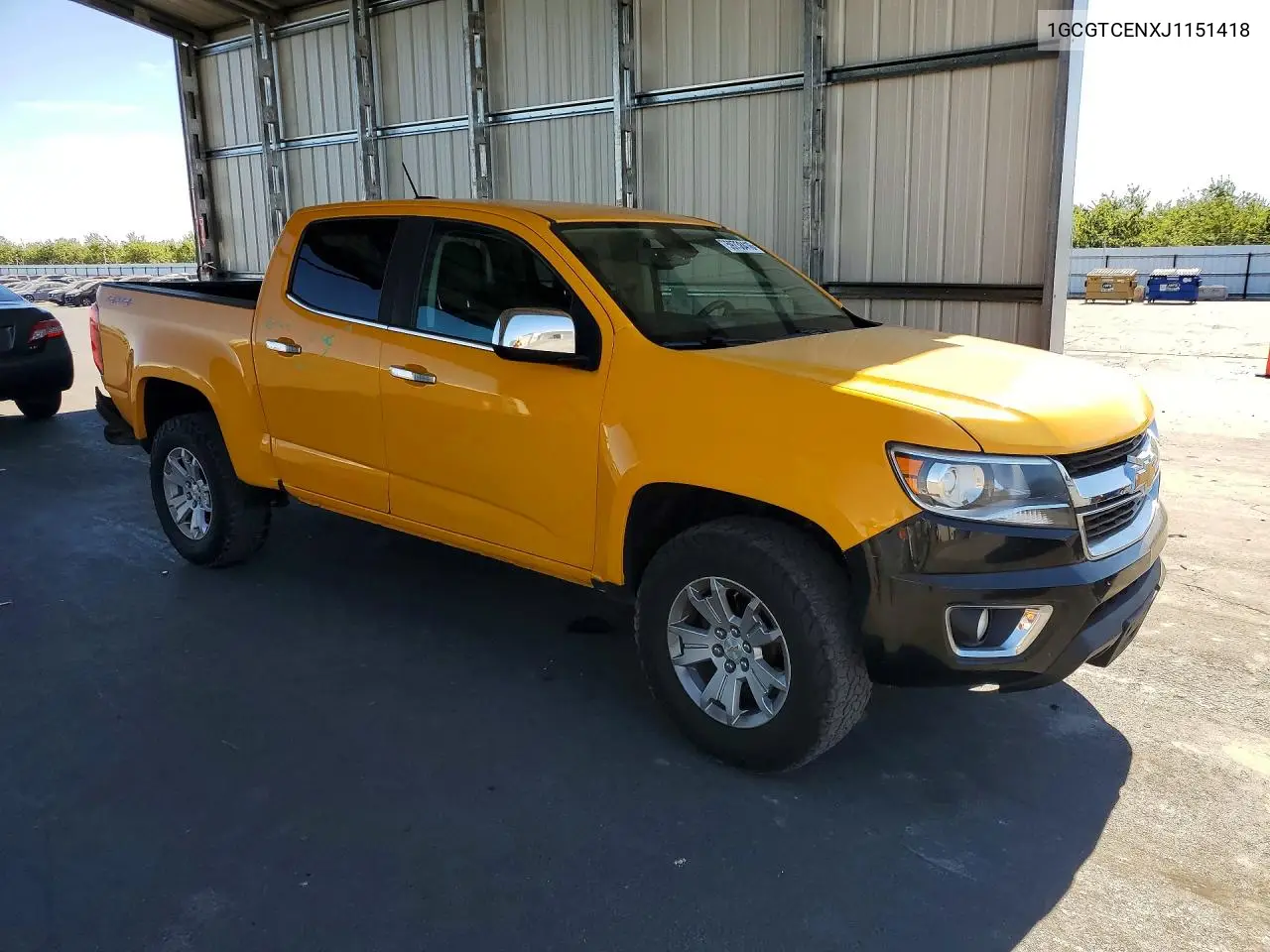 2018 Chevrolet Colorado Lt VIN: 1GCGTCENXJ1151418 Lot: 59738416