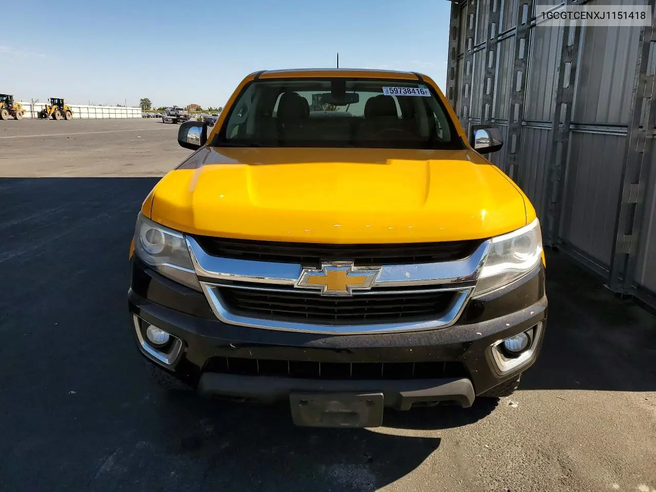2018 Chevrolet Colorado Lt VIN: 1GCGTCENXJ1151418 Lot: 59738416
